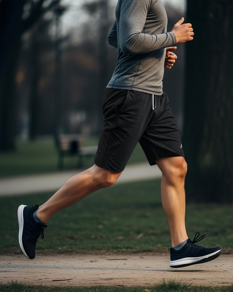 NY Threads 3 Pack Men's Athletic Shorts Quick Dry Lightweight Workout Running Gym Shorts with Pockets, Large, Black/Navy/Dark Grey