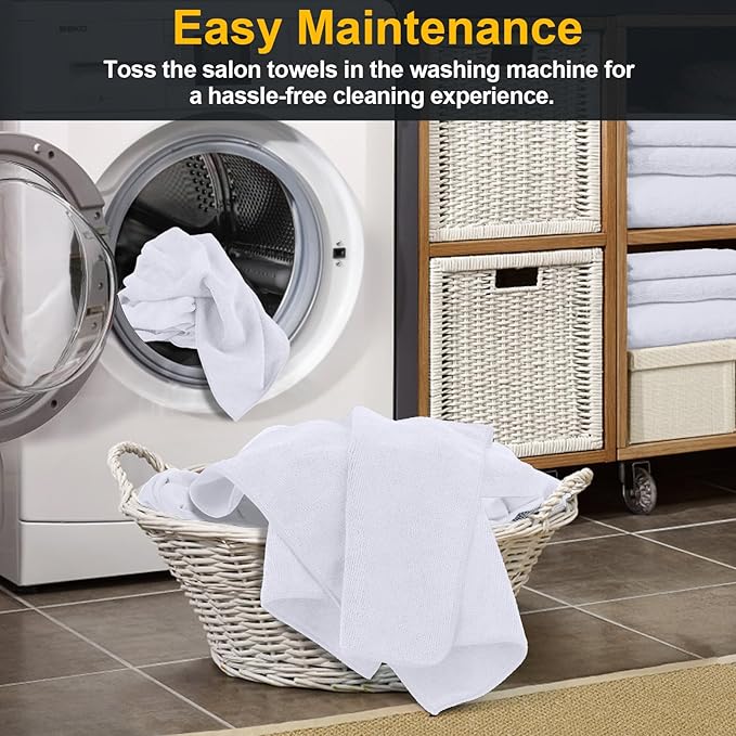 Salon Towels 24 Pack, Super Soft Microfiber Hand Towel, Highly Absorbent