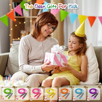 Adjustable Soft Skipping Rope - Toddler Jump Rope With Skin-Friendly Foam Handles For Kids, Boys, Girls, Women, Men - Exercise Activity, Outdoor Fitness