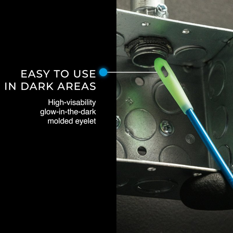 Ideal E-Class Fish Tape, 100 ft, Glow-in-Dark