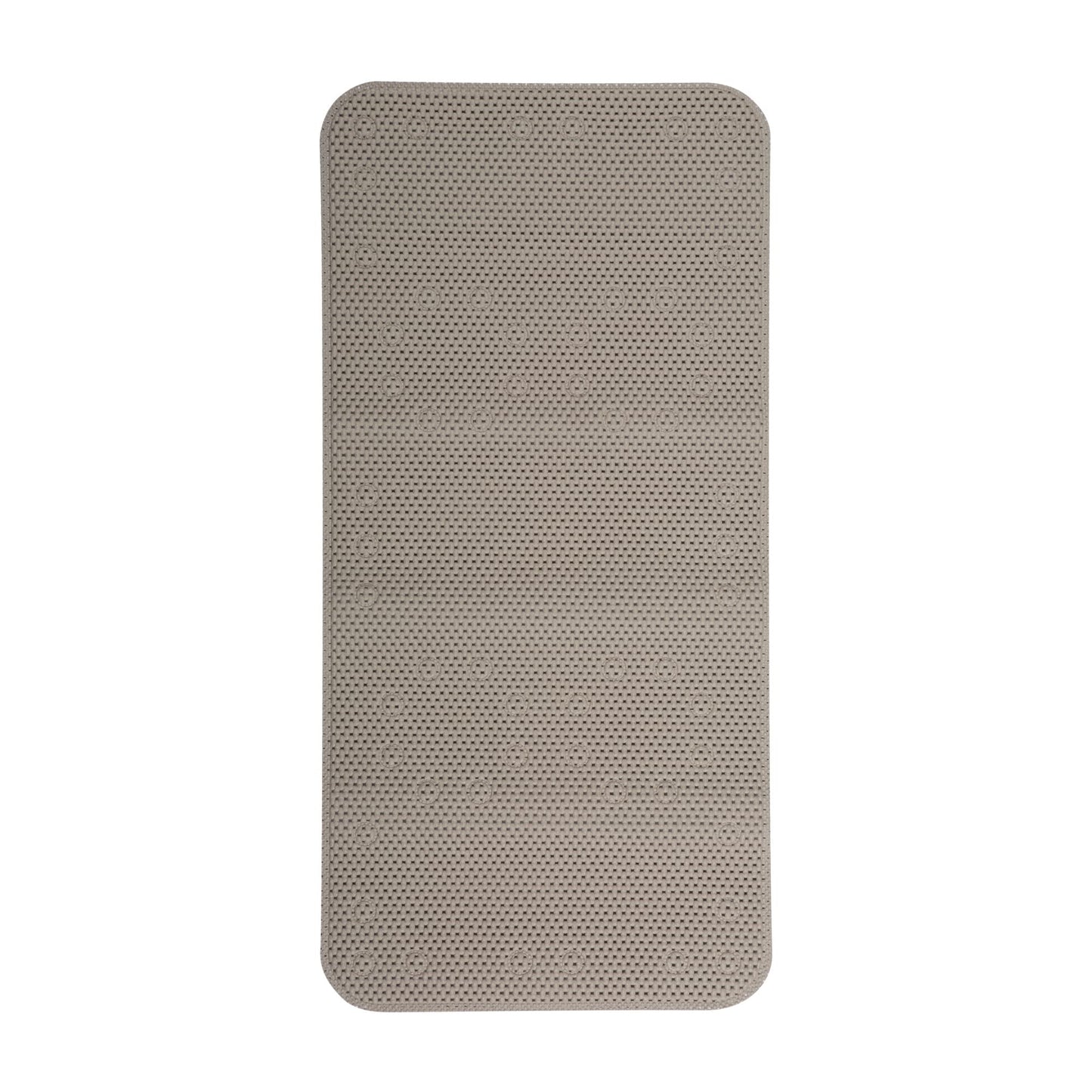 Duck Brand Softex Bath Mat for Tubs, Machine Washable, 17 x 36 Inches, Taupe, Skid Resistant (442097)