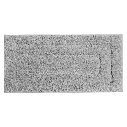 GRANNY SAYS Extra Large Bath Mat 60 x 120 cm, Grey Bath Rug for Bathroom Non-Slip, Microfiber Fluffy Shaggy Decorative Bathroom Foot Mat Super Absorbent, Machine-Washable Bath Mats and Rugs for Floor