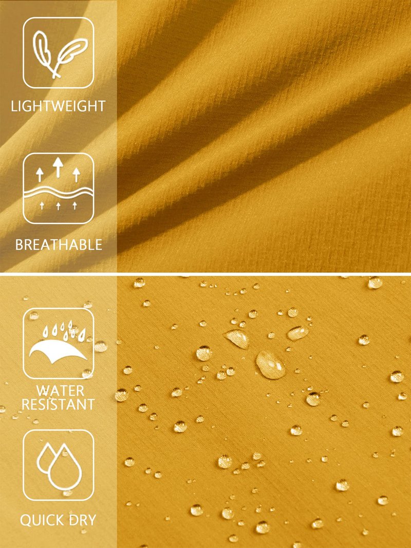 TACVASEN Men's Dress Golf Shorts Cargo Hiking Casual Shorts Lightweight Quick Dry Stretch Tactical Work Fishing with Pockets Turmeric 34