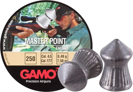 Gamo .177 Caliber Round Lead Pellets - High Precision for Target Shooting