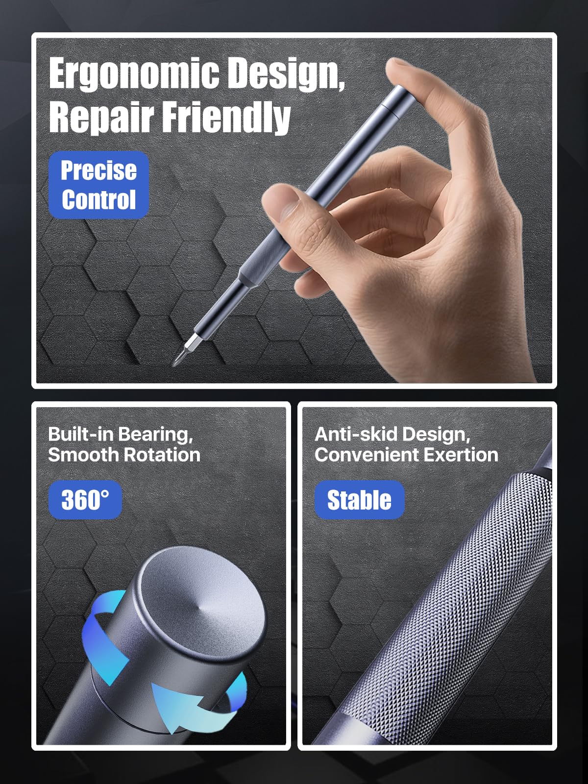 37-in-1 Precision Screwdriver Set, [Super Durable] Magnetic Small Screw Driver, Tiny Torx with T2 T3 T4 T5 T6 T7 T8 T9 T10 T15, Mini Repair Tool Kit for Watch, Computer, Xbox, PS3, PS4, PS5, More