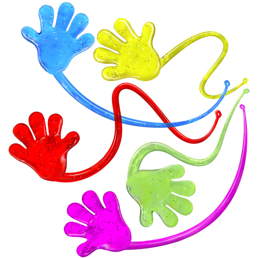 75 Pcs Bulk Sticky Hands for Kids - Mini Slappy Slap Little Small Hands Sticky Toy - Boys & Girls Goodie Bags Stuffers Party Favors for Birthday, Halloween, Treasure Box, Carnival Prizes Rewards