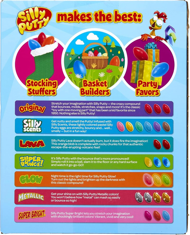 Silly Putty Bulk Variety Pack - 24 Assorted Soft Sensory Putty Fidget Toys for Kids | Perfect for Goodie Bags & Treasure Boxes