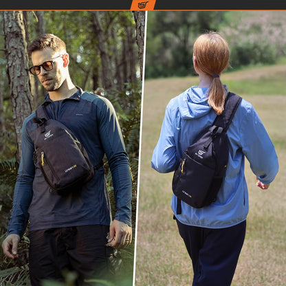 SKYSPER Sling Bag Crossbody Backpack - Chest Shoulder Cross Body Bag Travel Hiking Casual Daypack for Women Men