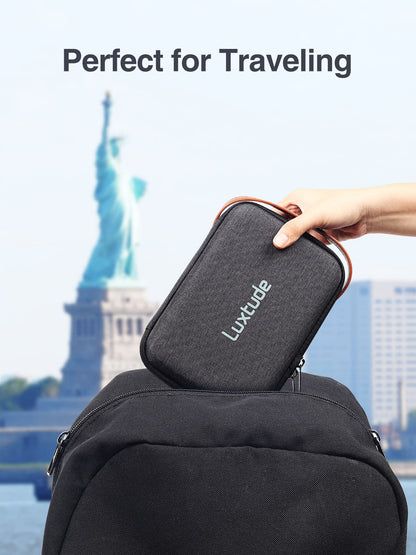 Luxtude Hard Cable Organiser Bag, Electronic Travel Case, Portable Tech Accessories Case for Charger/Mouse/Cash/Card/Apple Pen