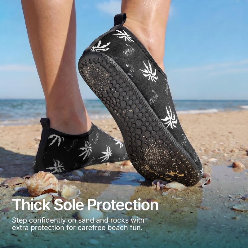 Water Shoes for Women Men Quick-Dry Aqua Socks Swim Beach Barefoot Yoga Exercise Wear Sport Accessories Pool Camping Must Haves Adult Youth Size 5-6Women/4-5Men