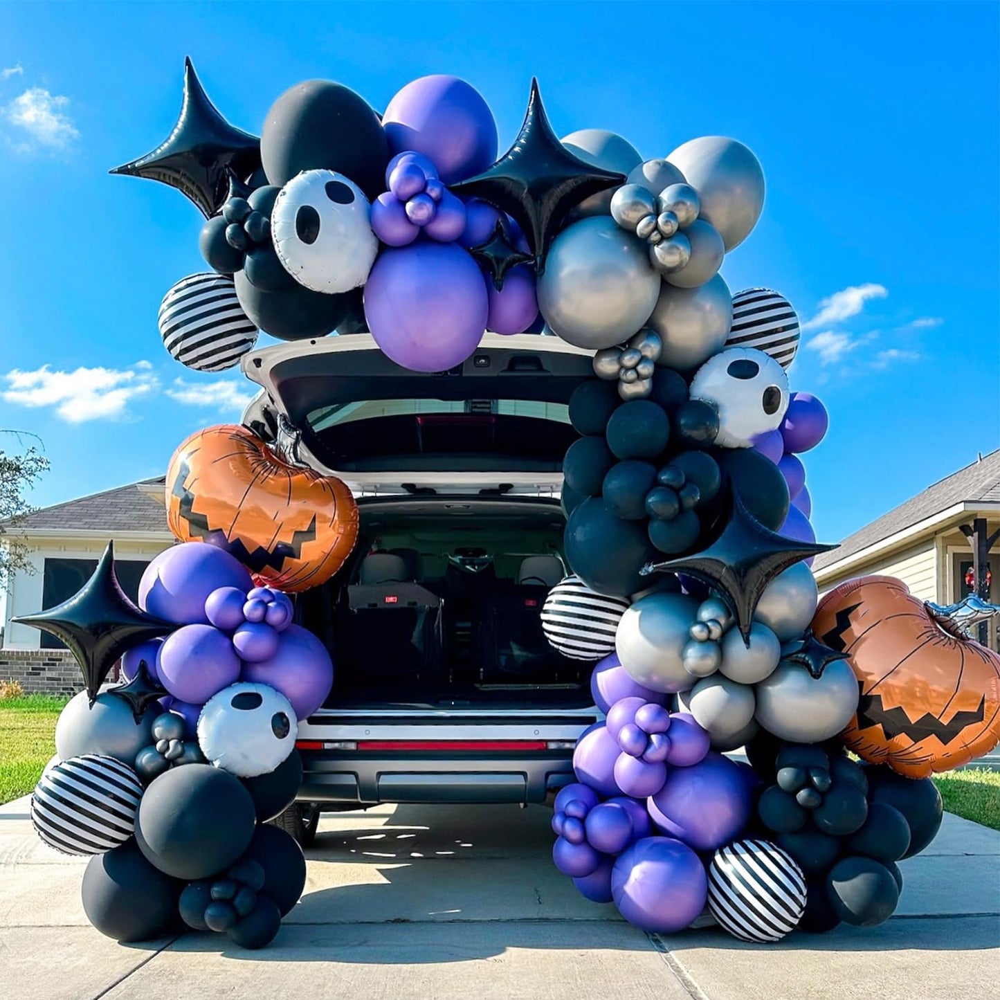 Black Star Balloons,12Pcs Four Angle Star Foil Balloons,26Inch and 10Inch Black Quadrangle Helium Polyester Film Balloon for Birthday Anniversary Baby Shower Wedding Party Decorations