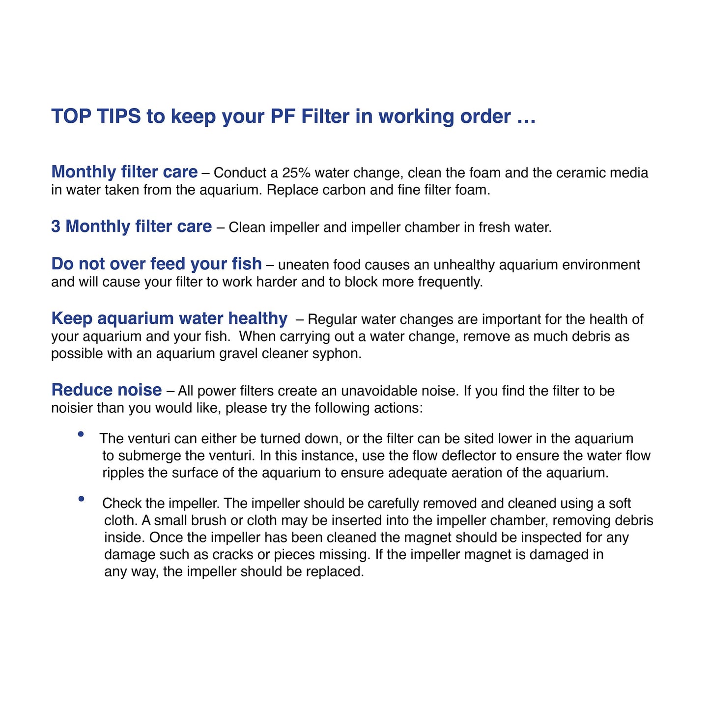 Interpet Internal Aquarium Fish Tank PF1 Power Filter, Cleans Water, for Coldwater & Tropical Aquariums Up to 68 Litre