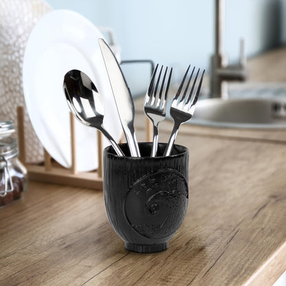 Jay Franco Disney Nightmare Before Christmas Tumbler - Black Resin Toothbrush/Pen Holder Features Jack & Sally - Bathroom Décor