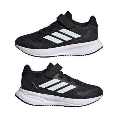 adidas RUNFALCON 5 Shoes Kids Running, Core Black/Cloud White/Cloud White, 2.5 UK