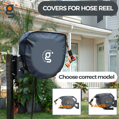 Giraffe Tools AW40 Garden Hose Reel Cover UV Resistant, Waterproof and Anti-Fading Cover for Water Hose Reel