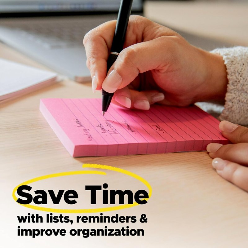 Super Sticky Notes - 24 Pads, 3x3 in. | 2X Sticking Power, Supernova Neons Collection