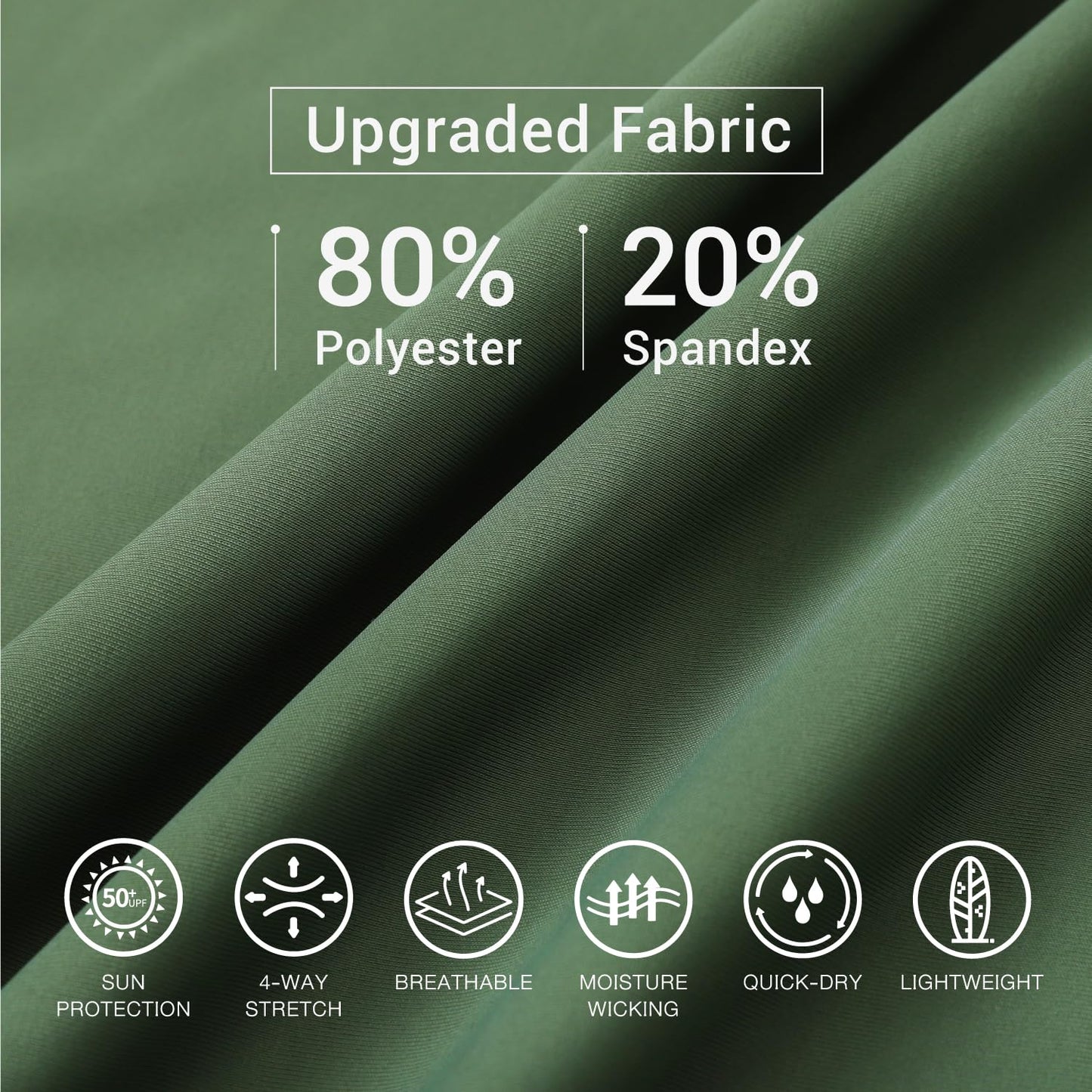 HUGE SPORTS Men's Rash Guard Long Sleeves UPF 50+ UV Sun Protection Quick Drying Splice Compression Swim Shirts