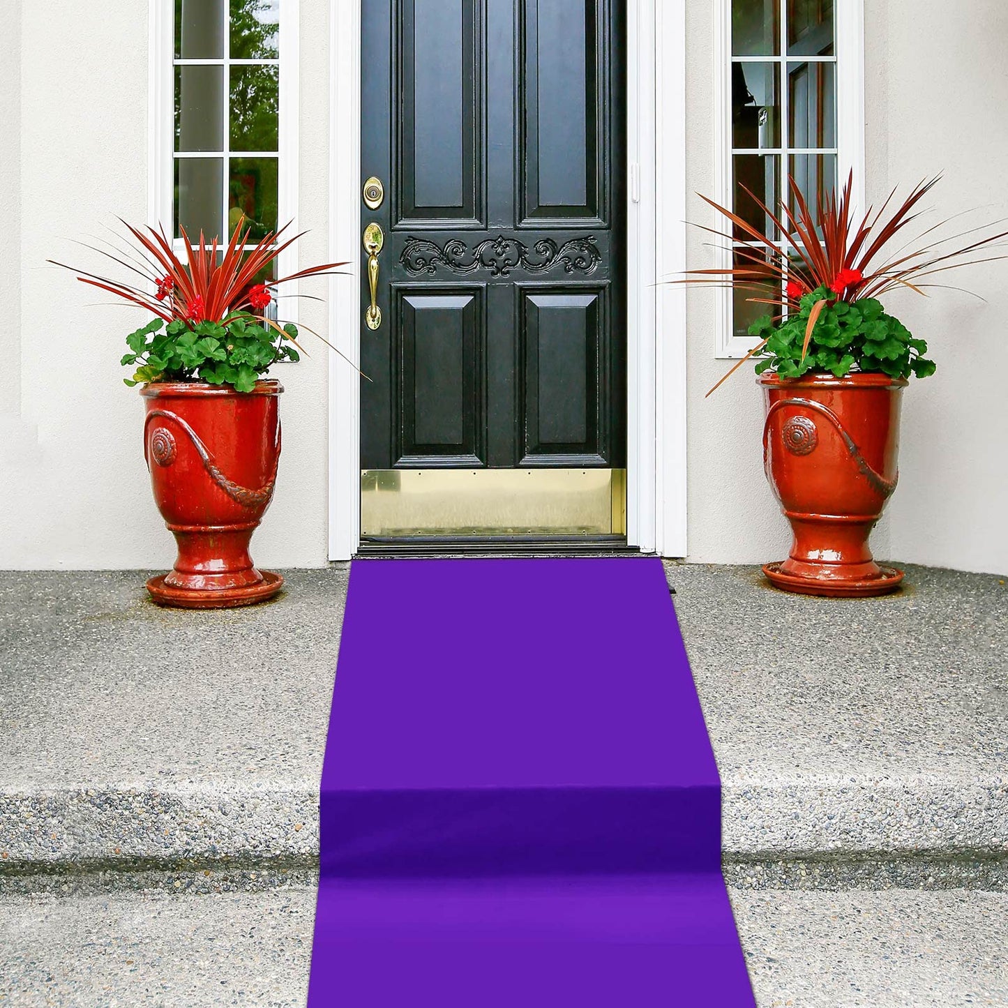 Shappy Purple Carpet Runner Rug for Party 55gsm Purple Runner for Prom Events Thickness with Carpet Tape Hallway Rug for Graduate Wedding Party Dance Floor Outdoor Accessories(2.6 x 60 Feet)
