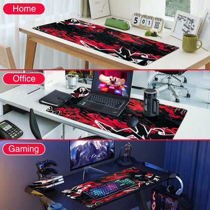 Canjoy Gaming Mouse Pad 31.5x15.8inch Extended XXL Large Mouse Pad Big Computer Keyboard Mouse Mat Desk Pad with Non-Slip & Rubber Base & Stitched Edge