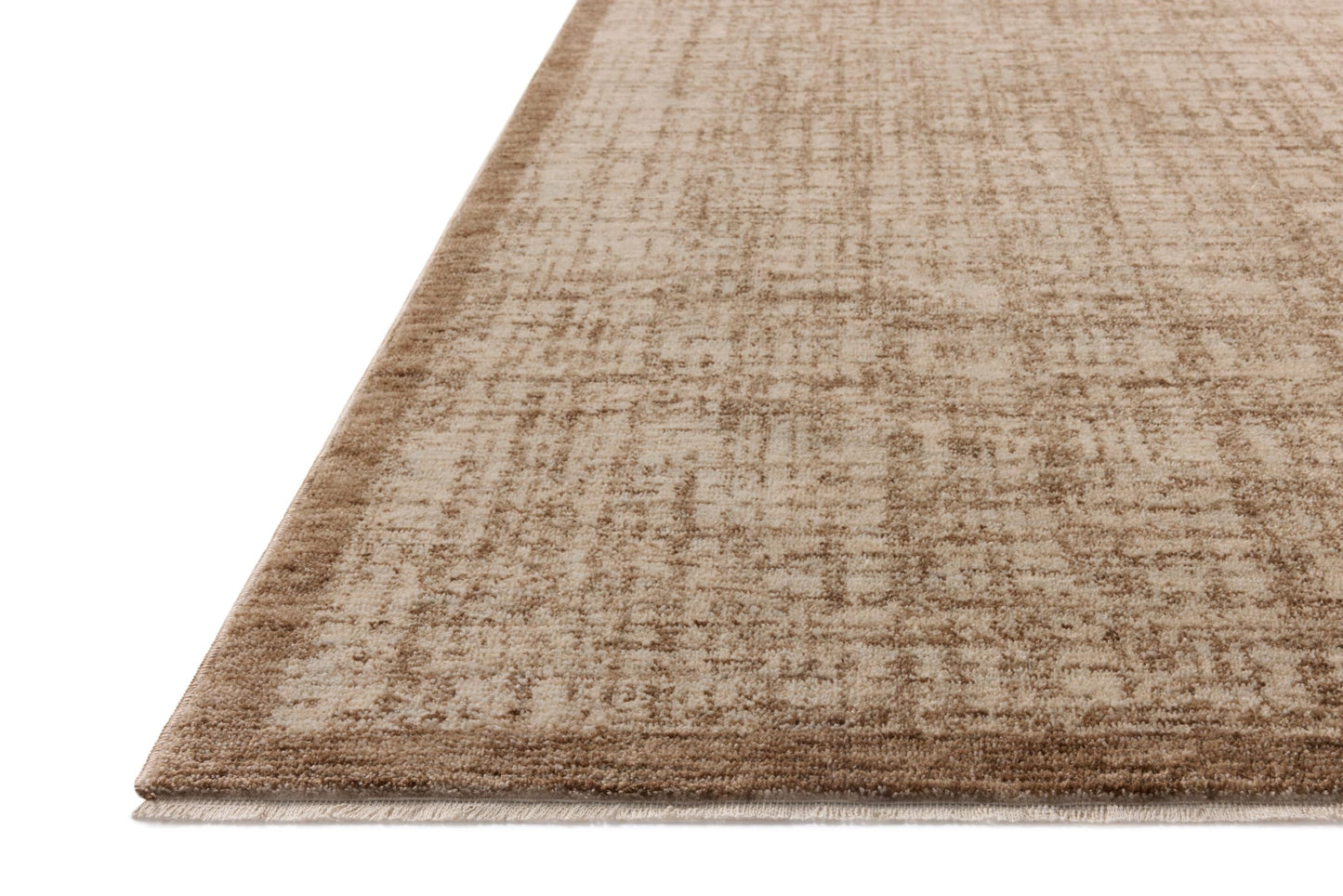 Loloi Winston Collection WIT-01 Earth/Bone 6'-7" x 9'-10", .38" Pile Height, Area Rug, Soft, Durable, Non-Shedding, Easy Clean, Rug for Living Room