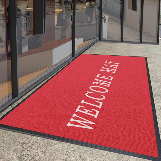Customizable Commercial Carpet Custom Rug Doormat Personalized Any Size Color Logo Shape Pattern Non Slip Rugs for Indoor Outdoor Office Flooring Solutions for High-Traffic Areas (4'x3'/120x90cm)