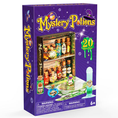 Mystery Potions DECOHOME Kit for Kids, 20 Magic Mix Wizard Potion Bottles, Craft Toys Creative Christmas Birthday Gifts for Boys & Girls Age 6 7 8 9 10+