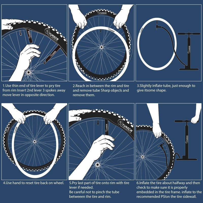 2-PCS 26" Bike Tubes 26 x 1.75/2.125 FV48mm Presta Valve Inner Tubes 26 Bicycle Inner Tubes Compatible with 26x1.75 26x1.90 26x1.95 26x2.0 26x2.10 26x2.125 Bike Tire Tubes