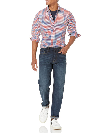 Amazon Essentials Men's Athletic-Fit Stretch Jeans - Dark Wash, 34W x 30L