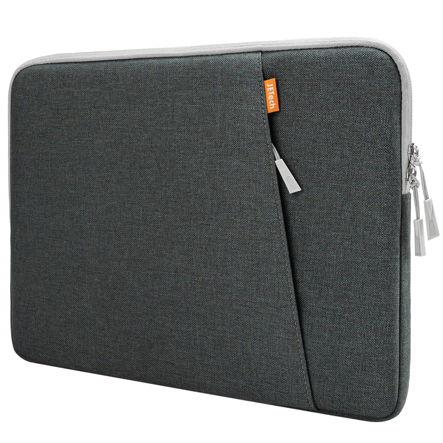 JETech Laptop Sleeve for 15-Inch Notebook, Compatible with MacBook Air 15-Inch M4/M3/M2, MacBook Pro 16-Inch M4/M3/M2/M1, Waterproof Shockproof Case with Accessory Pocket Bag (Dark Grey)