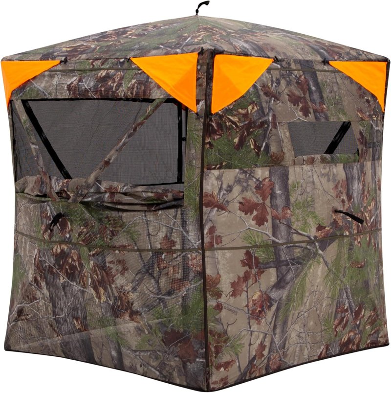 Barronett Blinds® Insight See-Through Hunting Blind - Silent Shooting Windows, 71” x 71” x 68”
