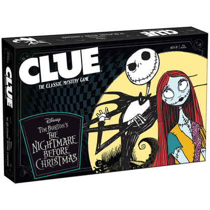 CLUE: Disney The Nightmare Before Christmas | Collectible Clue Game Based on Disney Classic Film | Officially-Licensed Game with Familiar Locations and Iconic Characters