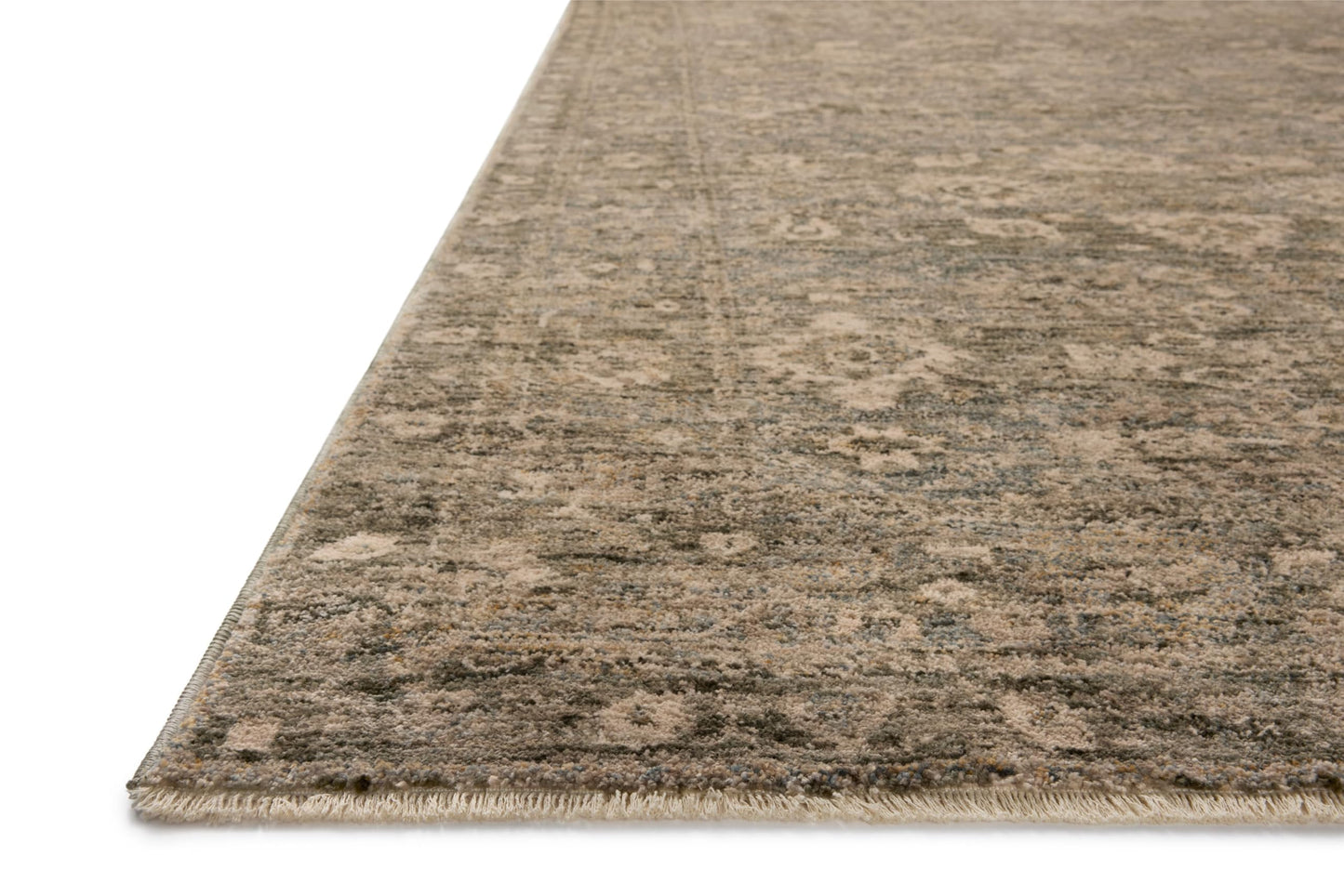 Loloi Magnolia Home by Joanna Gaines Junie Collection JUE-06 Lagoon/Natural 11'-6" x 15'-7", .38" Pile Height, Area Rug