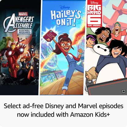 Amazon Fire HD 10 Kids Pro tablet (newest model) ages 6-12. Bright 10.1" HD screen, includes ad-free content, robust parental controls, 13-hr battery and slim case for older kids, 32 GB, Happy Day