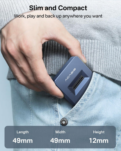 ACASIS M.2 NVMe & SATA to USB C Docking Station, NVME SSD Enclosure Adapter, USB 3.2 Gen 2(10 Gbps), Aluminium Alloy Housing, Support M.2 (M Key) NVMe and (B+M Key) SATA-Based SSD