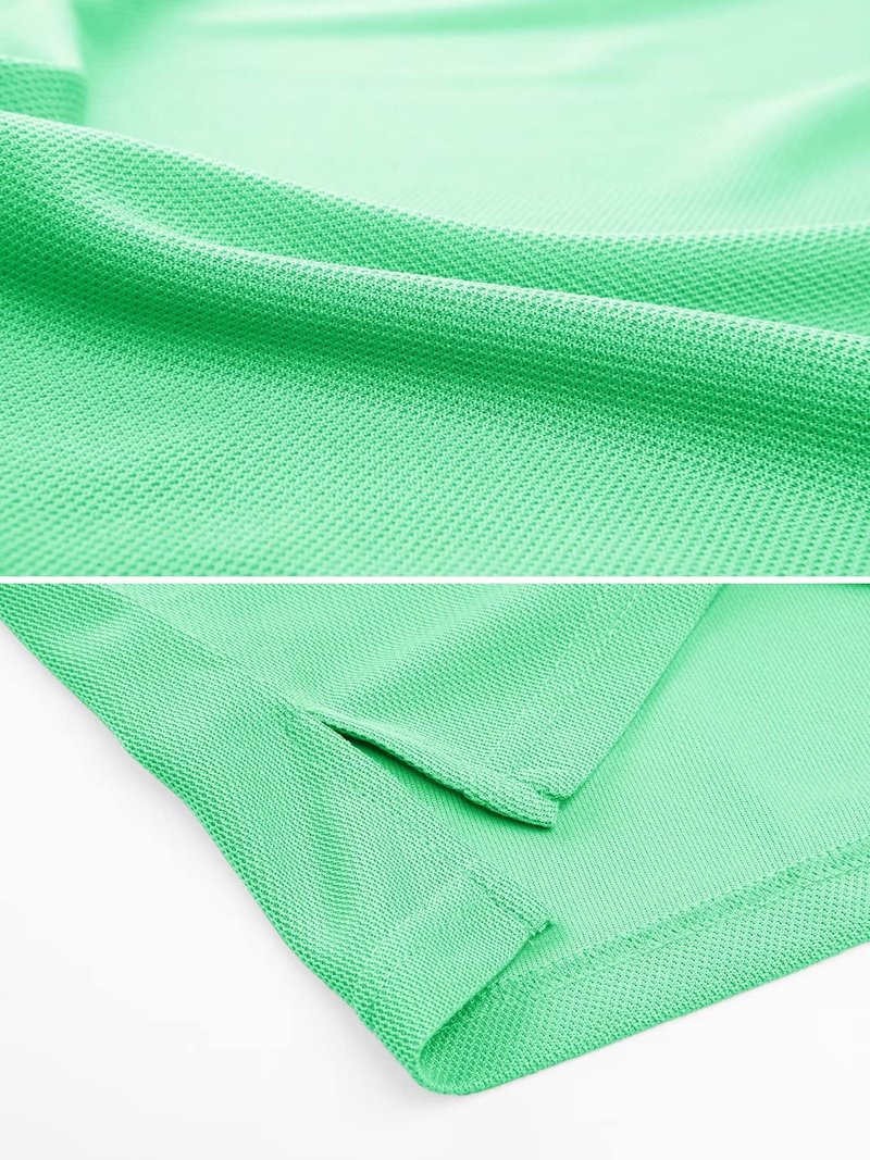 MAGCOMSEN Golf Polo for Men Short Sleeve T Shirts Work Shirts Lightweight Shirts Quick Dry Shirts Mint Green L