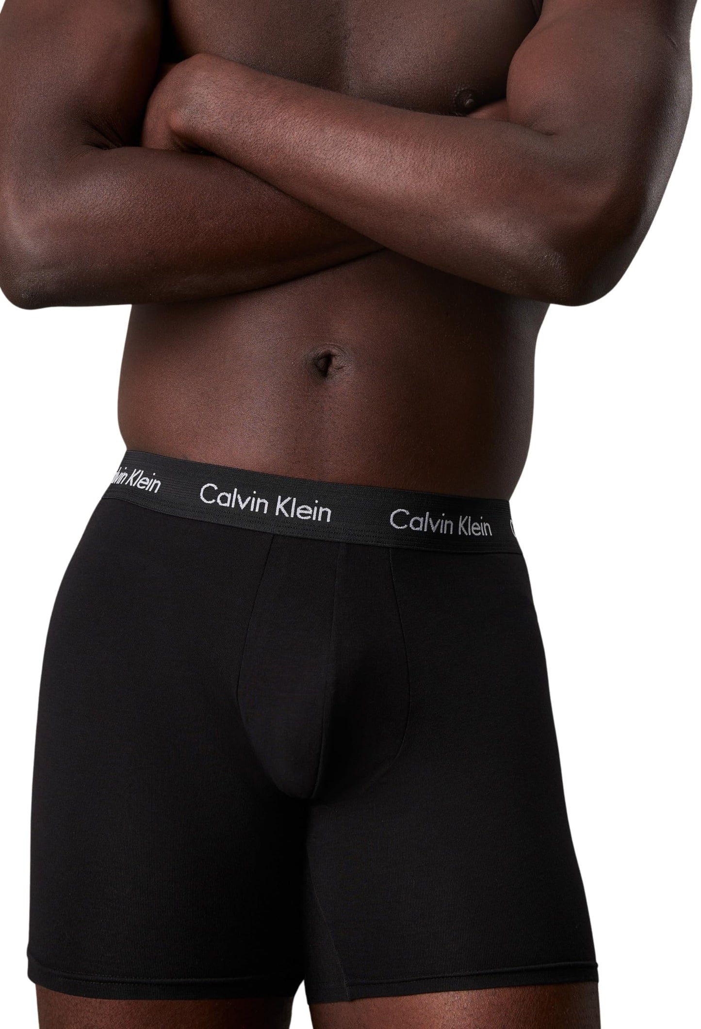 Calvin Klein Men's Boxer Briefs, W/Black, M