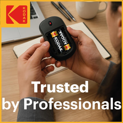 Kodak Xtralife 60-Pack AA Batteries, Double A Alkaline Battery Pack, 1.5V, 10-Year Shelf Life, LR6, Ideal for High-Drain Devices, 12x More Power, Plastic Free Cardboard Outer Carton