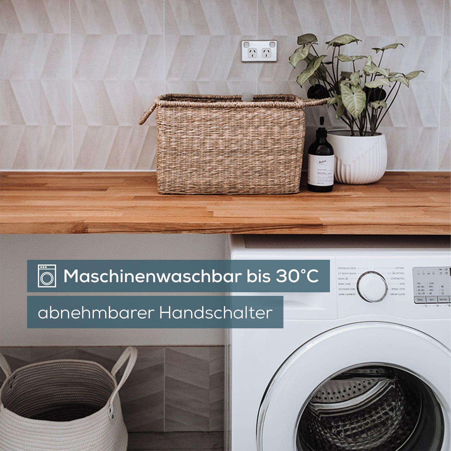 Beurer HK 41 Heating Pad Cuddly Heat Pad with 3 Temperature Settings and Automatic Shut-Off, Machine Washable, Made in Europe, White/Grey