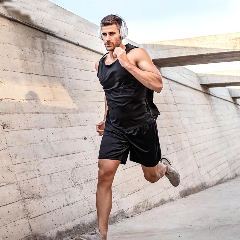 Profectors Men's Athletic Shorts with Pockets and Elastic Waistband Quick Dry Activewear Workout Shorts for Men