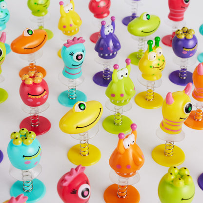 THE TWIDDLERS 36 Monster Spring Jump Up Pop Up Toys for Kids, 6cm - Birthday Party Favours, Goody Bag Fillers and Toy Gift Set, Classroom Prizes