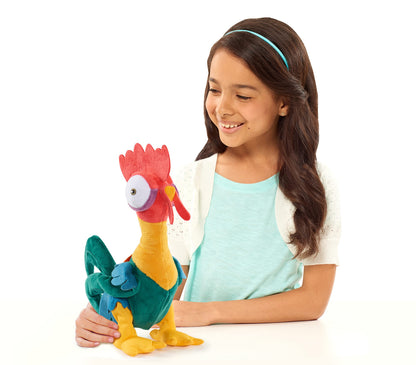 Just Play Moana 27,9 cm Hei Hei Feature Small Plush with Sounds and Dancing, Stuffed Animal, Pretend Play, Toy for Kids, Girls, Boys, Ages 3