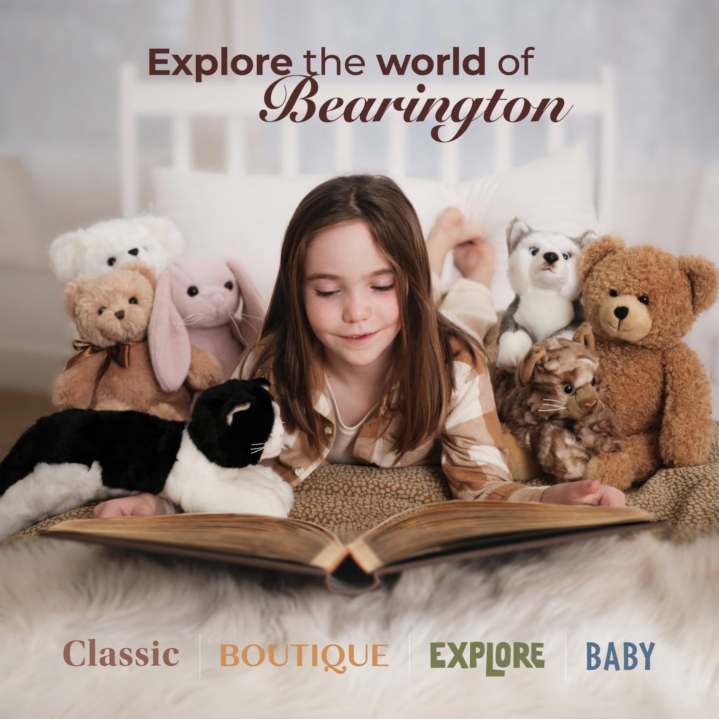 Bearington Collection Echo The Bat Halloween Plush, 7.5 Inch Bat Stuffed Animal, for Ages 3-14