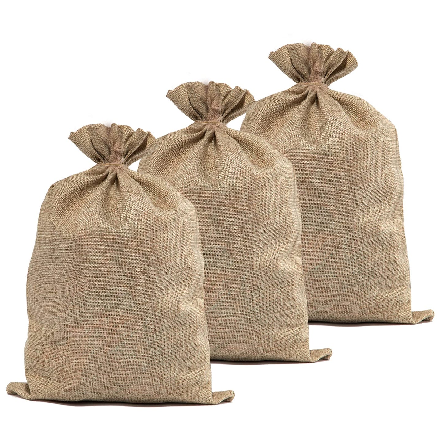 5PCS Large Burlap Bags- 20x30 Inch Natural Jute Burlap Sacks, Reusable Plant Grow Bags Root Vegetable Holders, Strong Potato Sacks for Gardening Planting Food Storage
