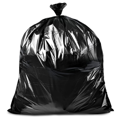 Veska 95-96 Gallon Trash Bags Heavy Duty (Huge 50 Bags W/Ties) 95-96 Gallon Trash Bags Large Black Heavy Duty Can Liners, Large 90-100 Gallon Garbage Can Liners