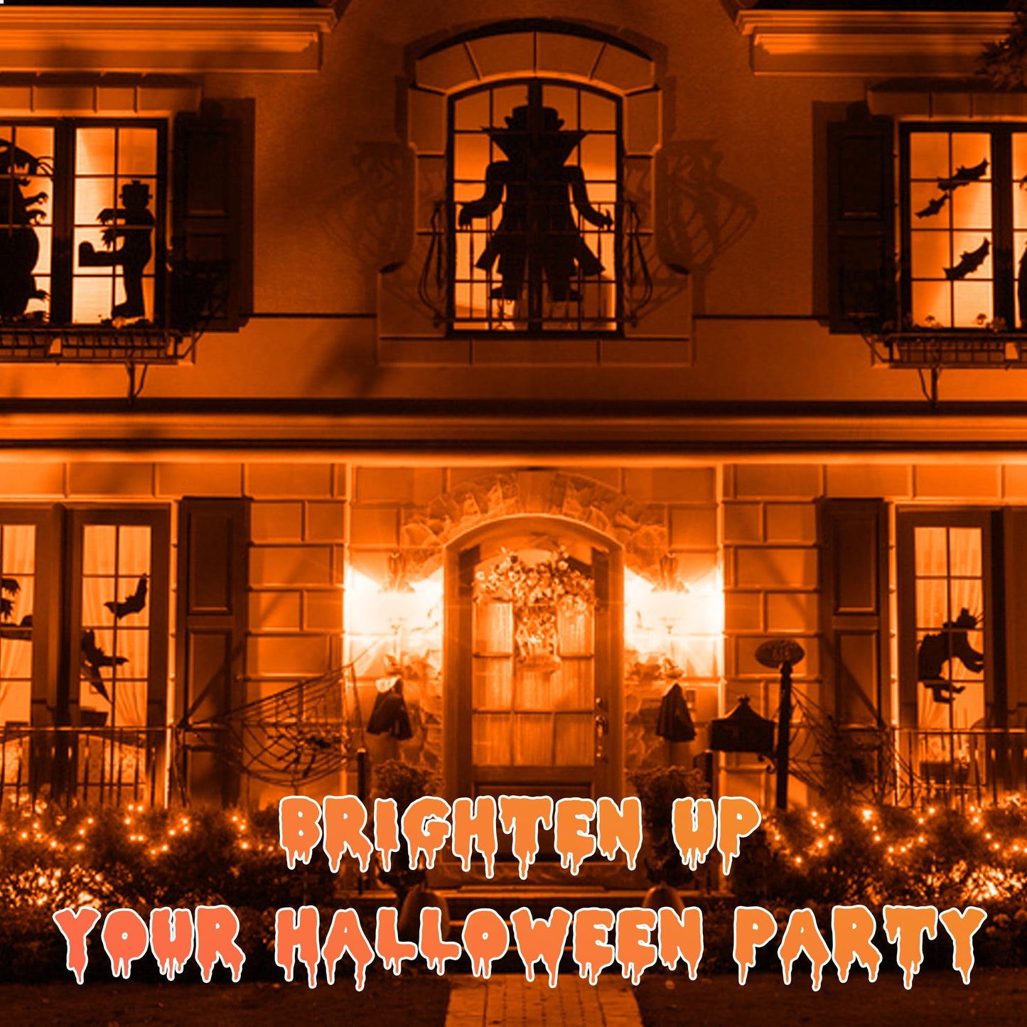 Flaspar Orange Light Bulbs Outdoor, A19 LED Halloween Light 60W Equivalent, 9W E26 Bulb for Porch, Party, Christmas Decor, Not-Dimmable, 4 Pack