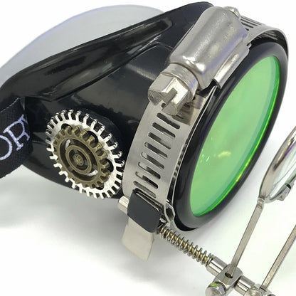 Fun Steampunk Eyewear Monocle Goggles/Rave Glasses Victorian Pirate Eyepatch BBB Neon Green