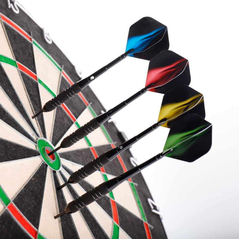 WayArrival 12 Pack Steel Tip Darts, 24g Metal Dart Set with Premium Aluminum Shafts and 4 Style PET Flights, Perfect for Beginners & Darts Enthusiasts, Easy to Use, Accurate & Durable