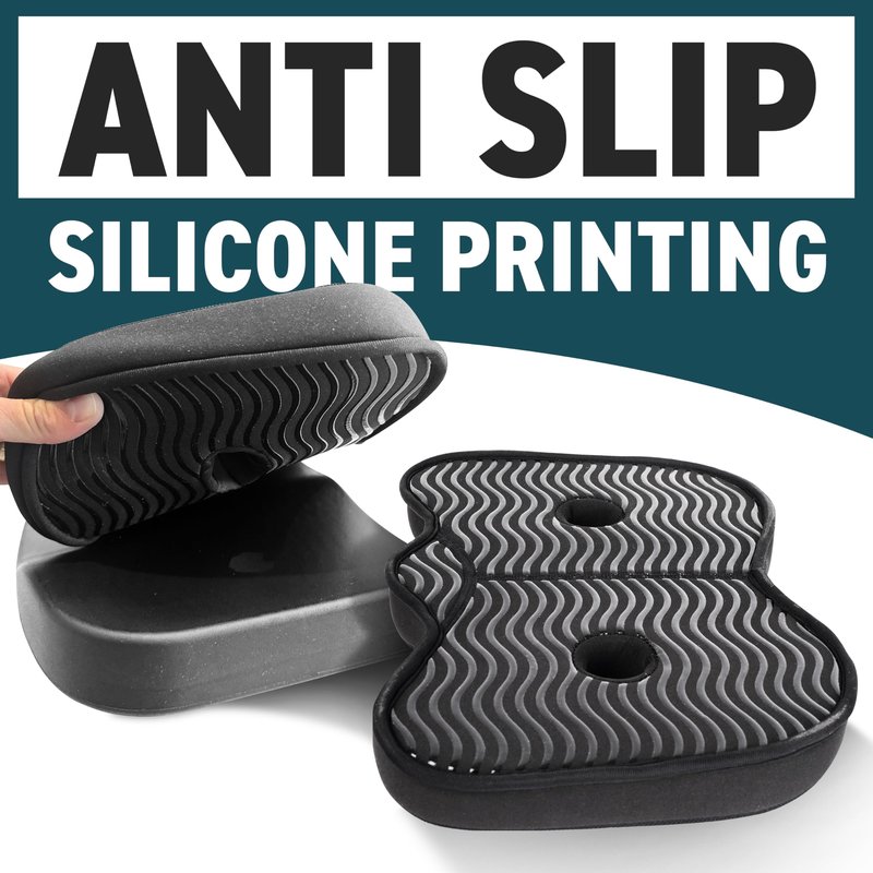 Rowing Machine Seat Cushion Compatible with Concept 2 Rower - Seat Pad for Comfort & Support - Also Fits Hydrow, Peloton & More - Rowing Accessories (Carbon Look)