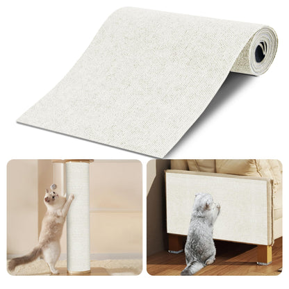 Cat Scratch Mat 5Pack,39.3"x15.7" Cat Scratching Mat Self-Adhesive Carpet Mat Trimmable, Cat Wall Shelves, Cat Scratcher Board,DIY Furniture Protecting Furniture Protector Sofa