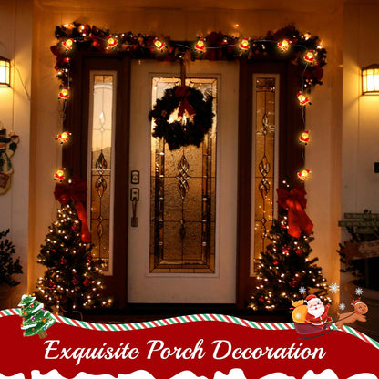 Coquimbo Christmas Decorations Indoor Lights, 10FT 30 LED Christmas Santa Claus Fairy String Lights Battery Operated for Xmas Tree Party Festive Holiday Christmas Gifts Cute Room Decor